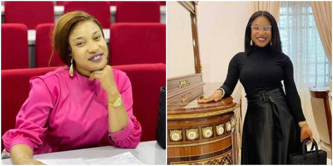Actress Tonto Dikeh Returns to School Actress Tonto Dikeh Returns to School