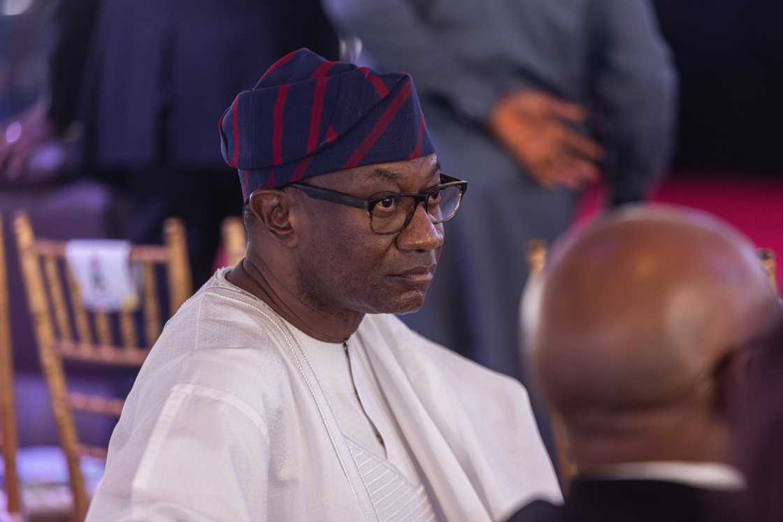 Femi Otedola during the commissioning ceremony of the Dangote Industries Ltd. oil refinery and fertiliser plant site in the Ibeju Lekki district of Lagos, Nigeria