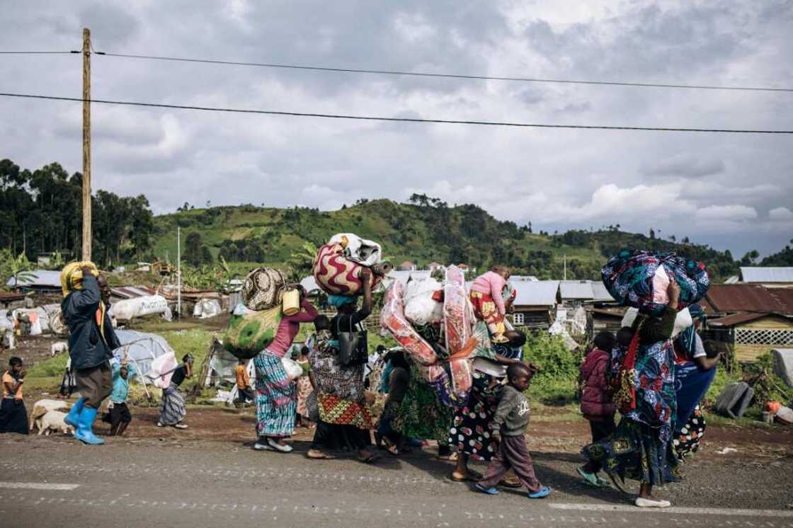 Tens of thousands of people have fled the latest fighting Tens of thousands of people have fled the latest fighting