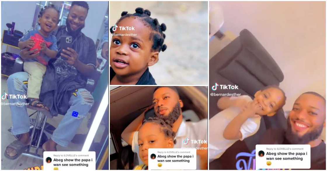 Lady reveals identity of her son's dad after boy trended for looking like Davido's Ifeanyi. Lady reveals identity of her son's dad after boy trended for looking like Davido's Ifeanyi.