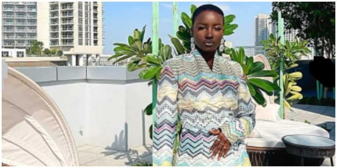 A photo of BBNaija star Saskay. A photo of BBNaija star Saskay.