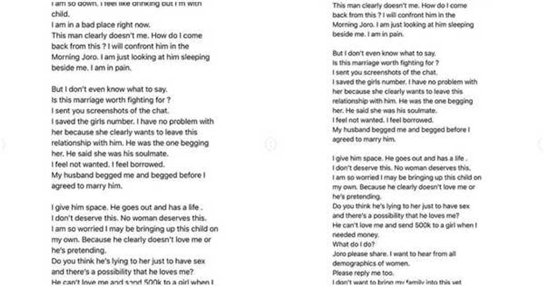 Pregnant wife discovers her husband impregnates a 200-level student, wants her to keep it Pregnant wife discovers her husband impregnates a 200-level student, wants her to keep it