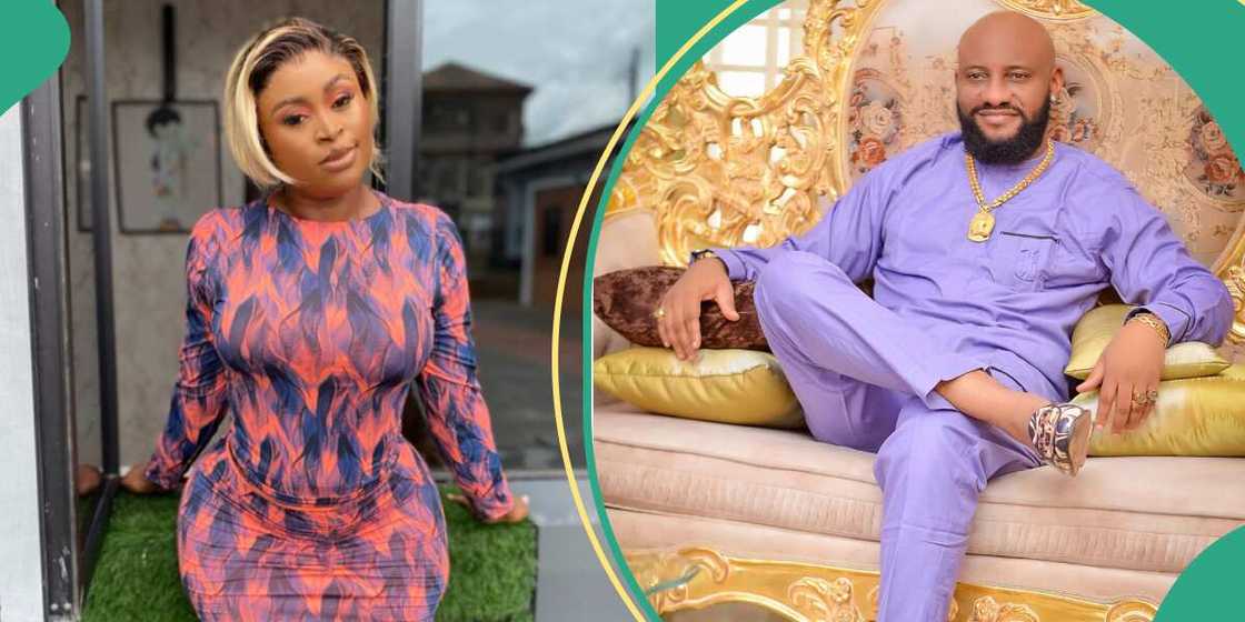 Sarah Martins slams Yul Edochie for calling Junior Pope a backstabber Sarah Martins slams Yul Edochie for calling Junior Pope a backstabber