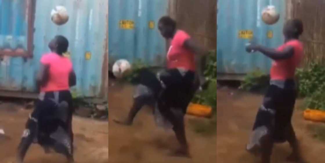 African woman shows amazing football skills that got attention of former US president Trump African woman shows amazing football skills that got attention of former US president Trump