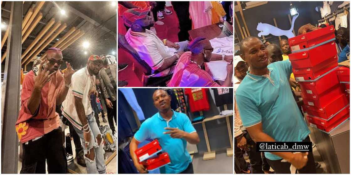 Davido and Ckay Shut Down PUMA Store in Lagos, Buy Shoes, Sign Jerseys for Crew Members, Others Davido and Ckay Shut Down PUMA Store in Lagos, Buy Shoes, Sign Jerseys for Crew Members, Others