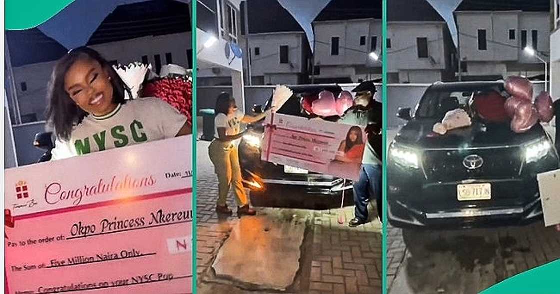Video shows moment corps member got luxury gifts on POP day Video shows moment corps member got luxury gifts on POP day