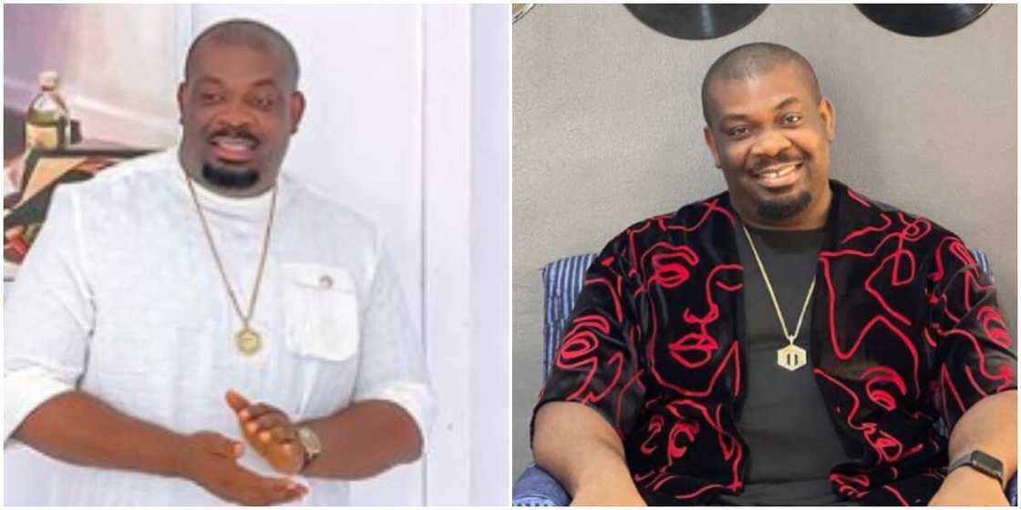 Don Jazzy shared a photo of himself in a white outfit to back his claim Don Jazzy shared a photo of himself in a white outfit to back his claim