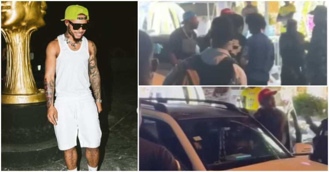 Photos of Poco Lee fighting Nigerian policemen Photos of Poco Lee fighting Nigerian policemen