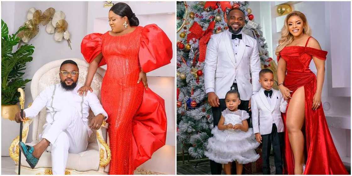 Toyin Abraham and Laura Ikeji family