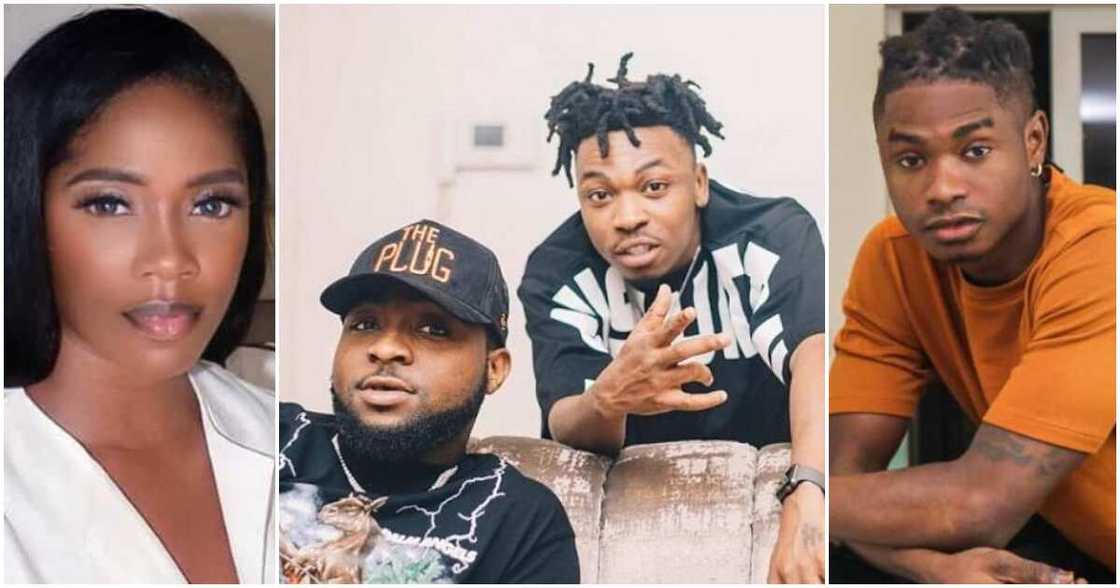 Tiwa Savage, Davido, Mayorkun, Lil Kesh Tiwa Savage, Davido, Mayorkun, Lil Kesh