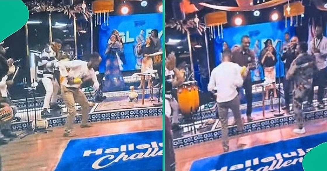 Brother Chike dances with reckless abandon during Hallelujah Challenge