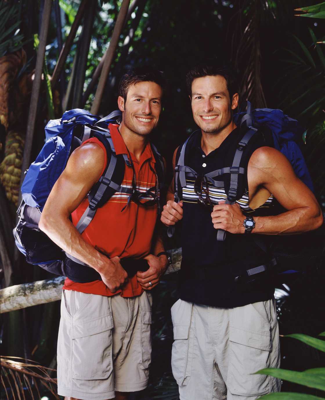 Twin brothers Derek Riker and Drew Riker before the competition Twin brothers Derek Riker and Drew Riker before the competition