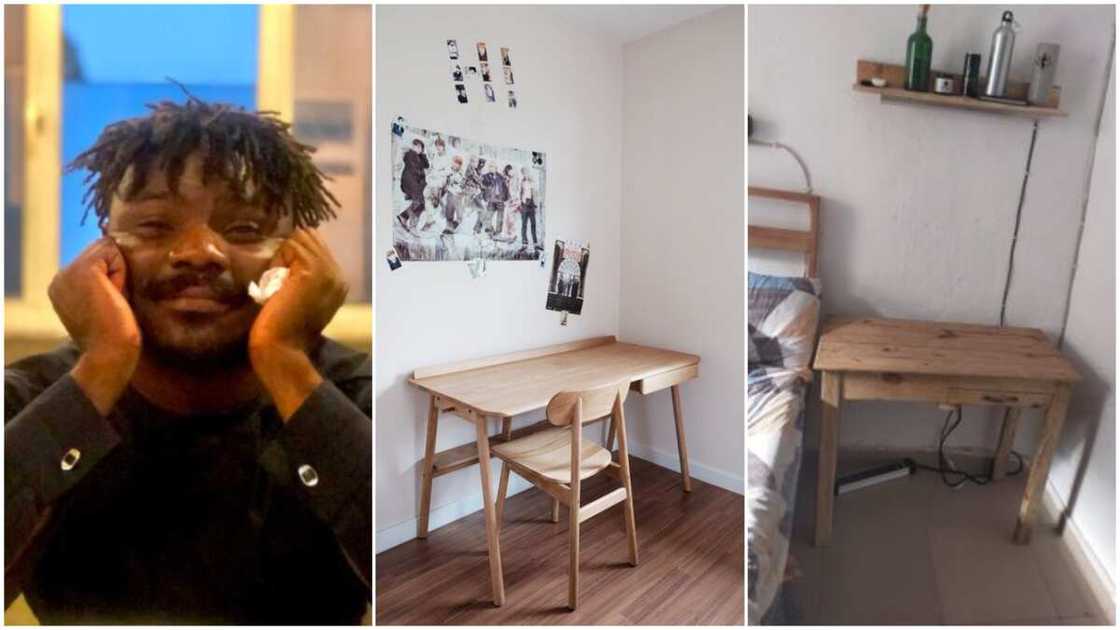 Nigerian promises to deal with carpenter after he made table different what he asked for, photo goes viral Nigerian promises to deal with carpenter after he made table different what he asked for, photo goes viral