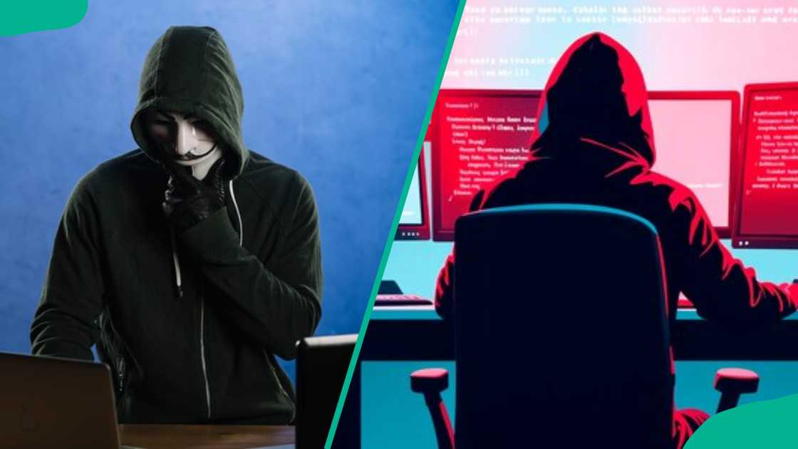 A depiction of hackers A depiction of hackers
