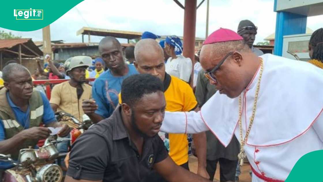 Bishop gifts Okada riders with free fuel Bishop gifts Okada riders with free fuel