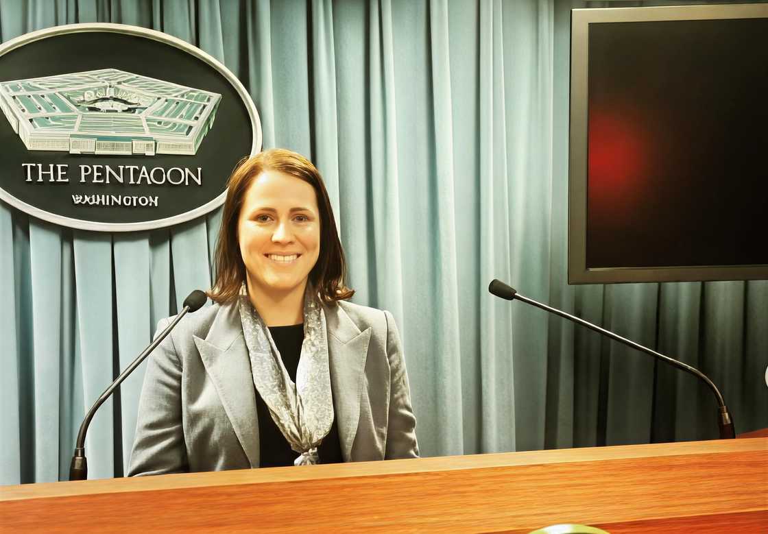 Erin Perrine smiling at the Pentagon Erin Perrine smiling at the Pentagon