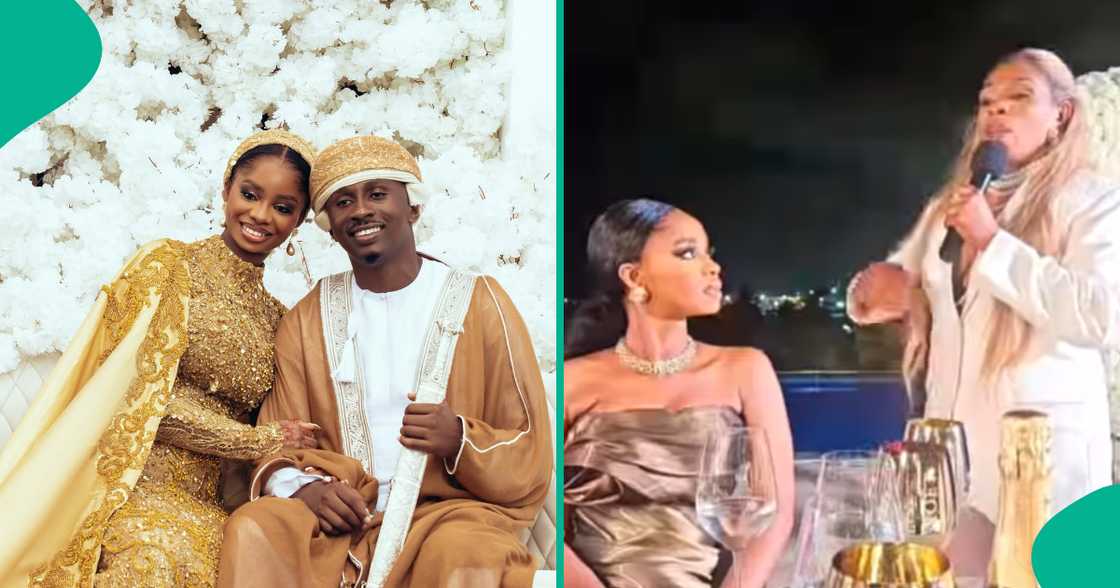 Juma Jux's sister's speech at the 2nd leg of Priscilla's wedding melts hearts. Juma Jux's sister's speech at the 2nd leg of Priscilla's wedding melts hearts.