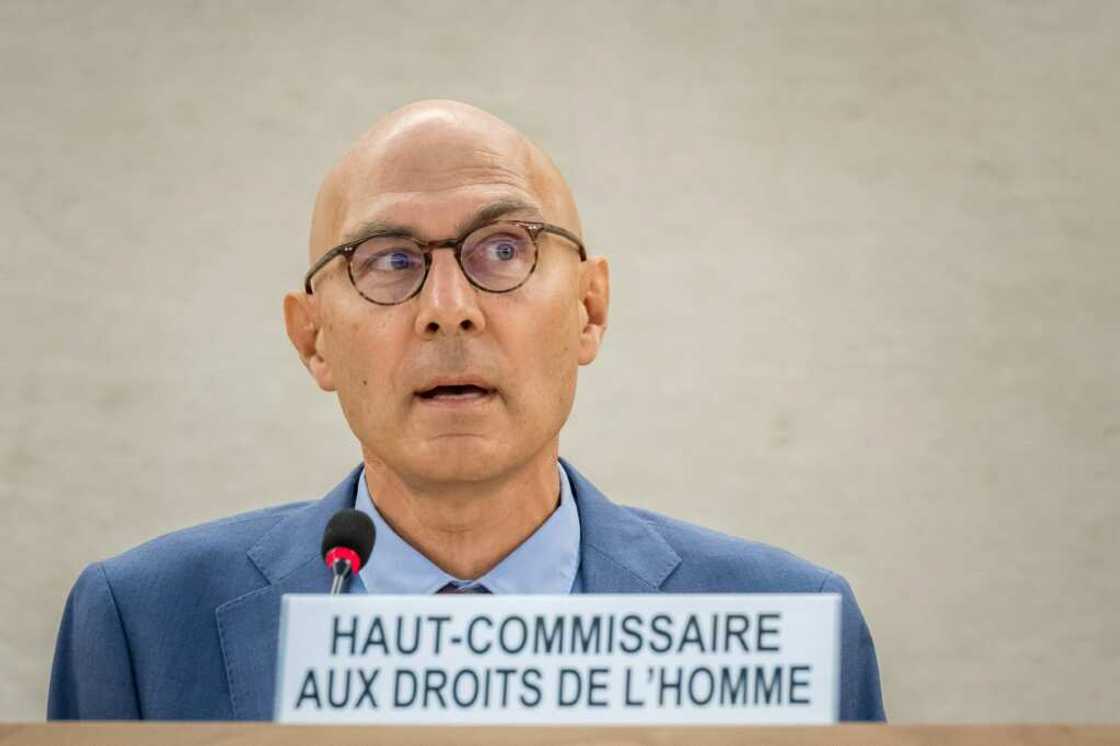 UN right chief Volker Turk urged social media platforms do more "to stop the circulation of hate speech and disinformation" UN right chief Volker Turk urged social media platforms do more "to stop the circulation of hate speech and disinformation"
