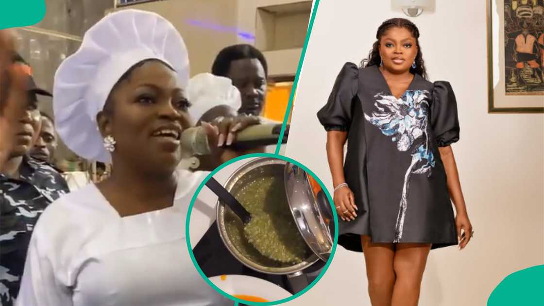 Fan slams Funke Akindele for eating okra soup as Celestial Church member. Fan slams Funke Akindele for eating okra soup as Celestial Church member.
