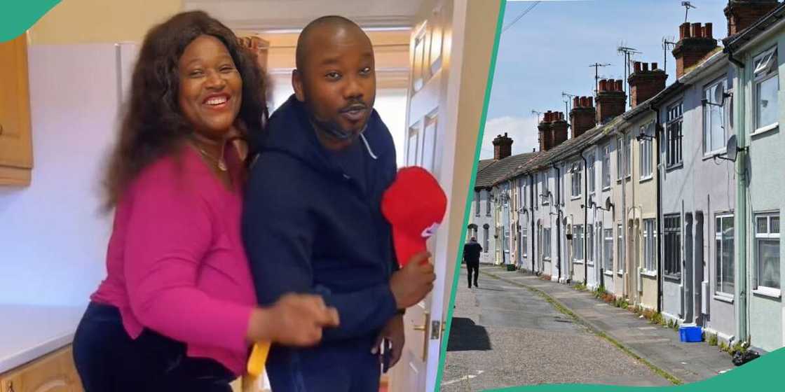 Couple in UK secures key to their new house