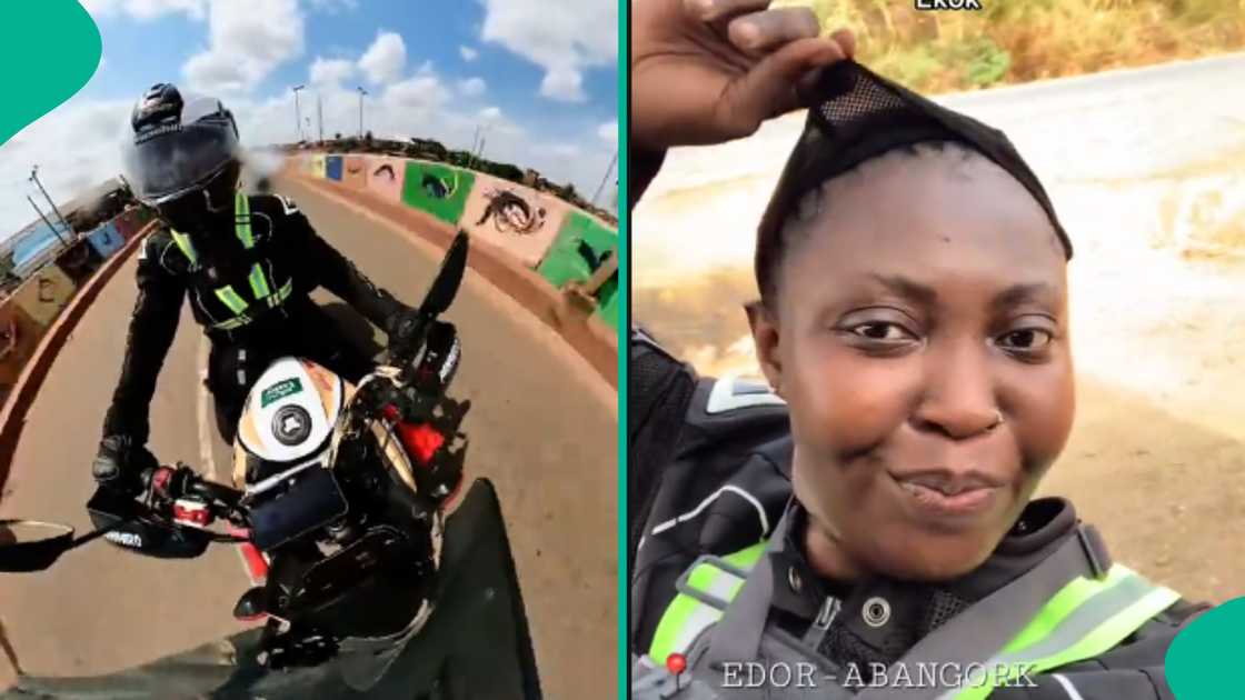 Lady who rode her bike from Lagos to South Africa mentions how much she used, shares how long it took Lady who rode her bike from Lagos to South Africa mentions how much she used, shares how long it took