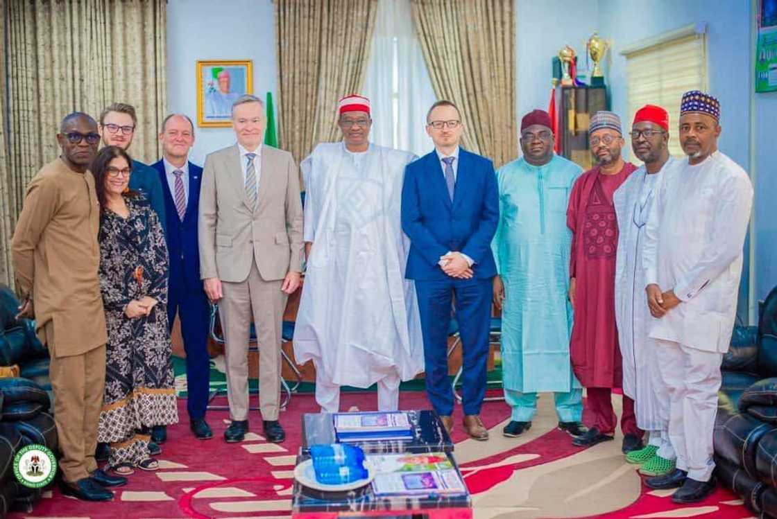 Tawagar Tarayyar Turai ta gana da mataimakin gwamnan Kano, Kwamared Gwarzo Tawagar Tarayyar Turai ta gana da mataimakin gwamnan Kano, Kwamared Gwarzo