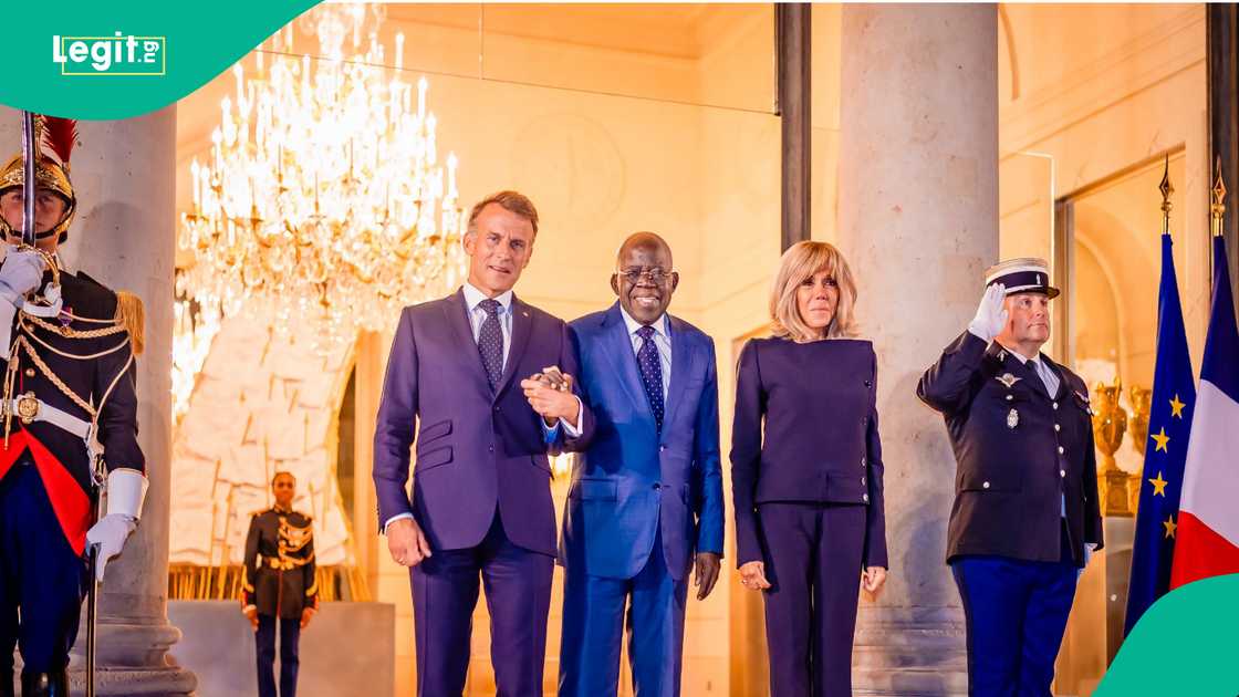 Shugaba Bola Ahmed Tinubu da Emmanuel Macron