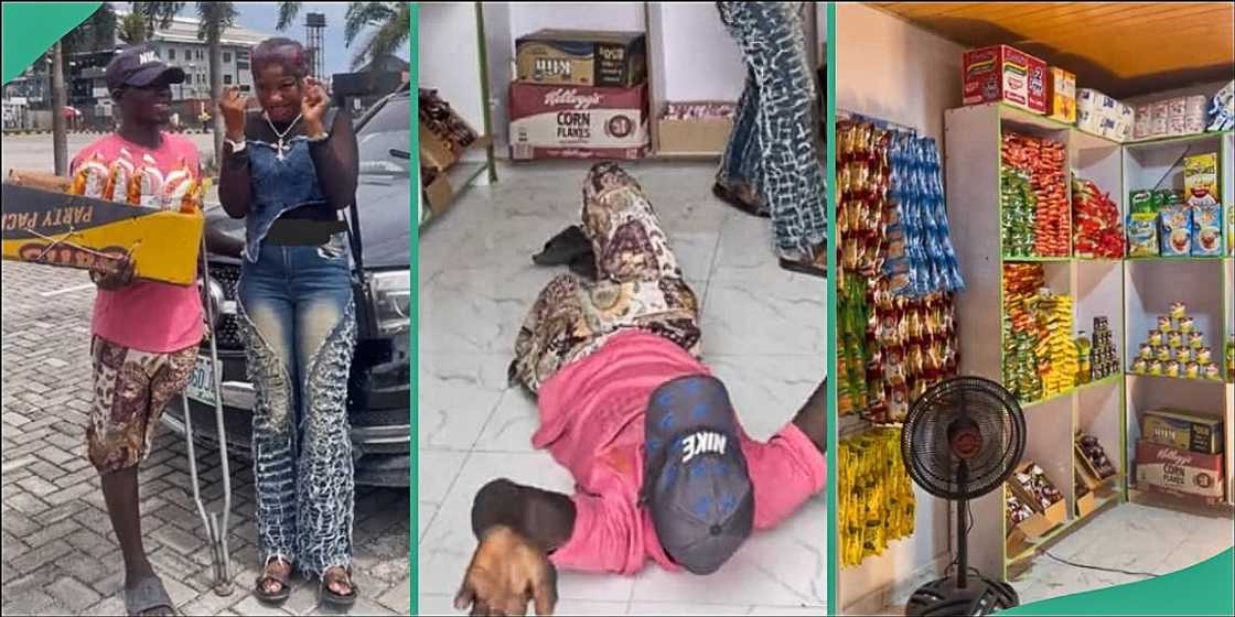 Physically challenged man gets new shop