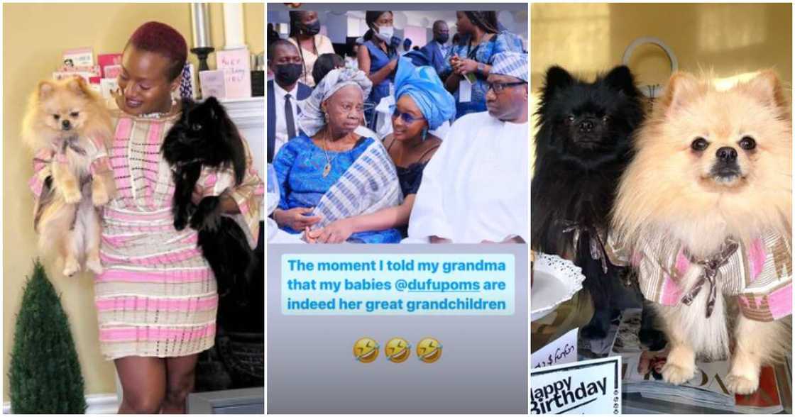 DJ Cuppy and grandmother. DJ Cuppy and grandmother.