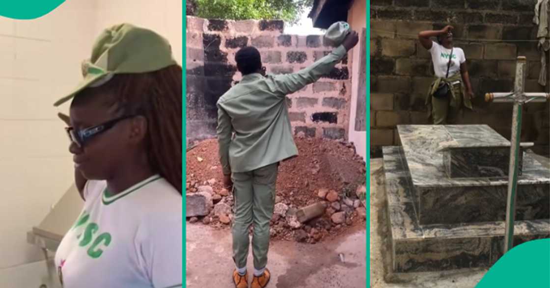 Corps members who honoured their late family members. Corps members who honoured their late family members.