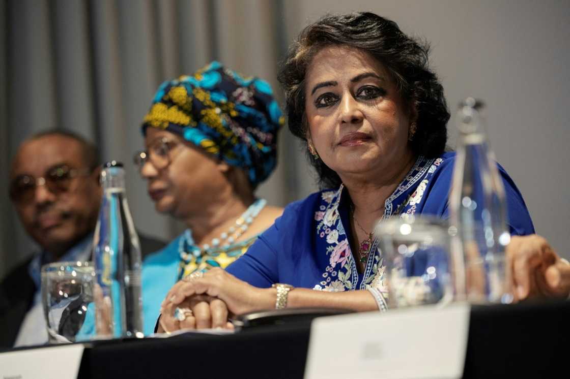 Former Mauritius president, Ameenah Gurib-Fakim, at the launch of the African debt initiative Former Mauritius president, Ameenah Gurib-Fakim, at the launch of the African debt initiative