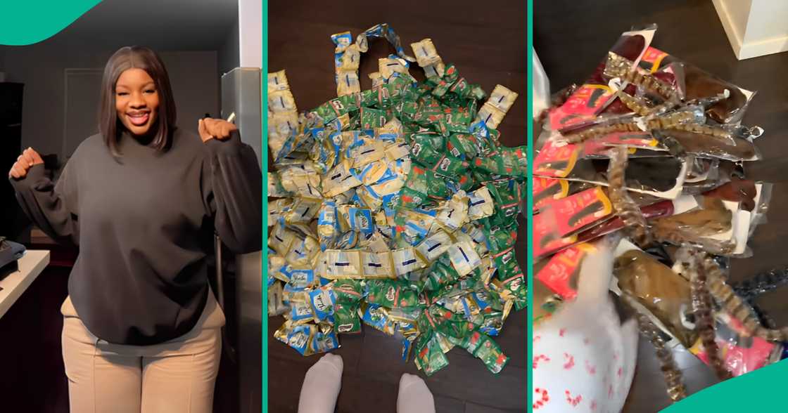 Mum buys plenty foodstuffs from Delta, takes them with her for daughter abroad Mum buys plenty foodstuffs from Delta, takes them with her for daughter abroad