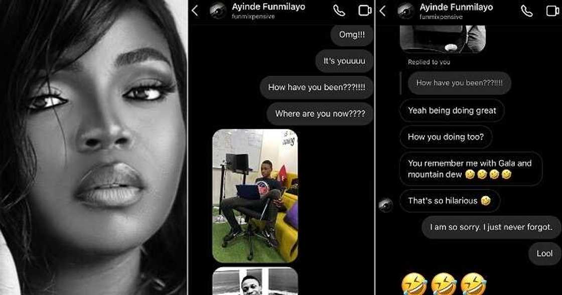 Lady reunites with former classmate, gala and mountain dew, WhatsApp chats Lady reunites with former classmate, gala and mountain dew, WhatsApp chats