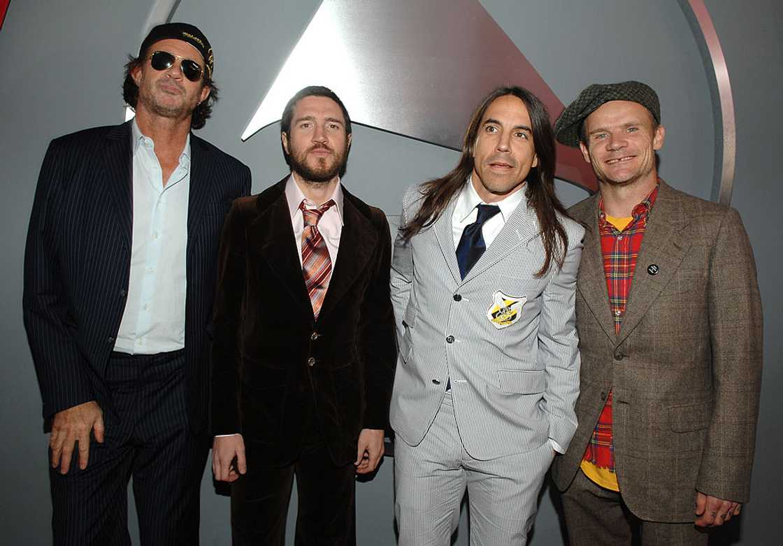 Chad Smith, John Frusciante, Anthony Kiedis and Flea of The Red Hot Chili Peppers Chad Smith, John Frusciante, Anthony Kiedis and Flea of The Red Hot Chili Peppers