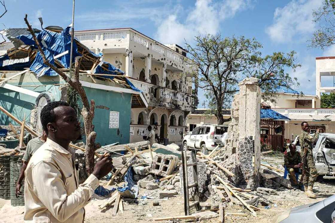 Al-Shabaab claimed responsibility for a similar style attack on Kismayo's Medina hotel in 2019 Al-Shabaab claimed responsibility for a similar style attack on Kismayo's Medina hotel in 2019