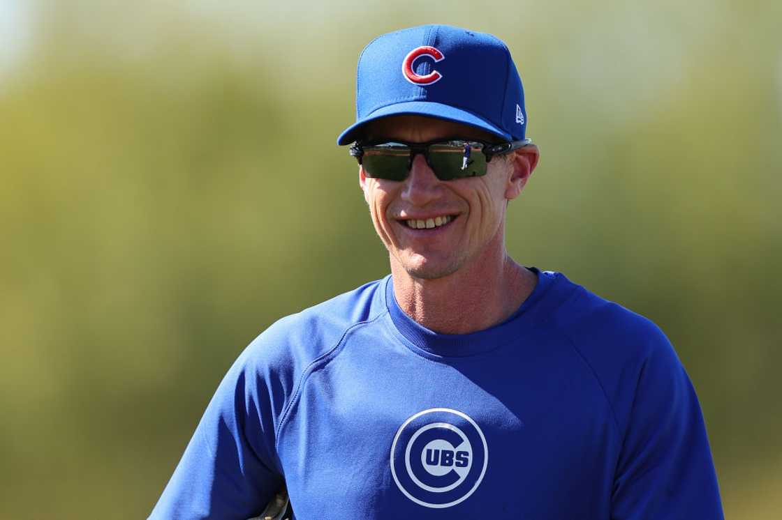 Craig Counsell looks on during a spring training workout at Sloan Park Craig Counsell looks on during a spring training workout at Sloan Park