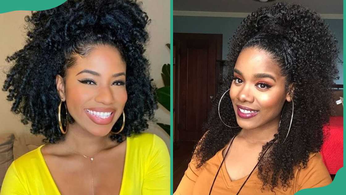 Half-up curls Half-up curls