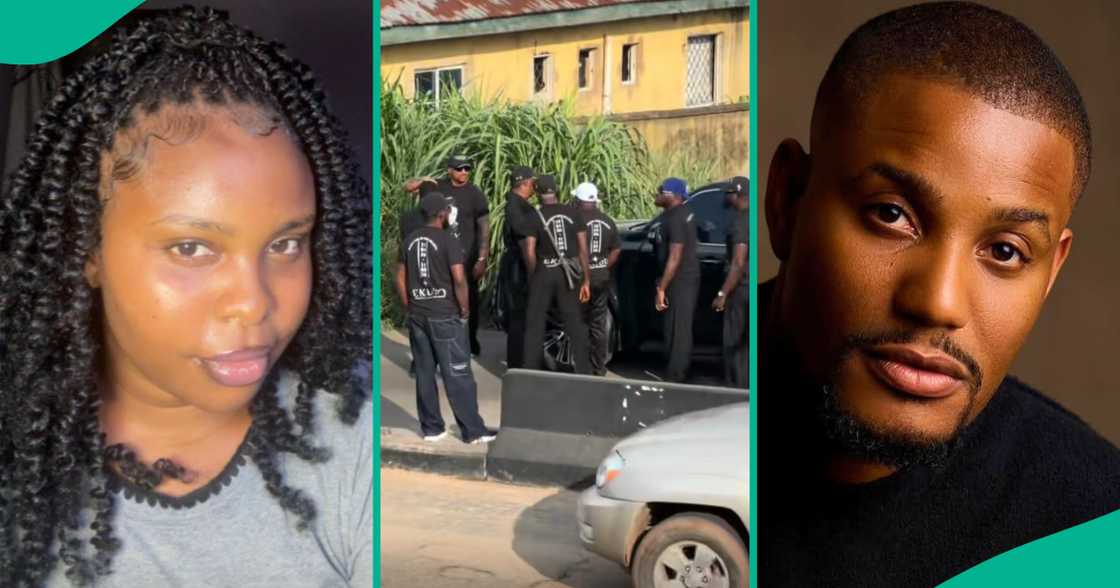 Lady who witnessed burial procession of late Alexx Ekubo cries out. Lady who witnessed burial procession of late Alexx Ekubo cries out.