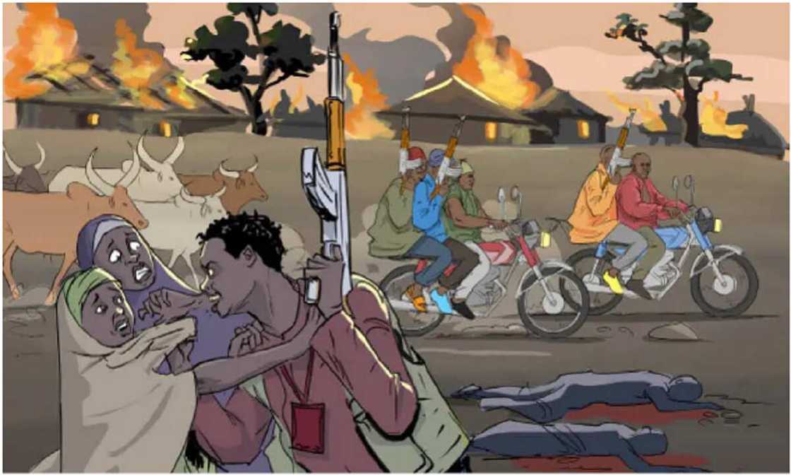 Neja: 'Yan Ta'adda Sun Farmaki Kasuwa, Sun Yi Kisa, Sun Sace Mutane Da Kayan Abinci Masu Yawa Neja: 'Yan Ta'adda Sun Farmaki Kasuwa, Sun Yi Kisa, Sun Sace Mutane Da Kayan Abinci Masu Yawa