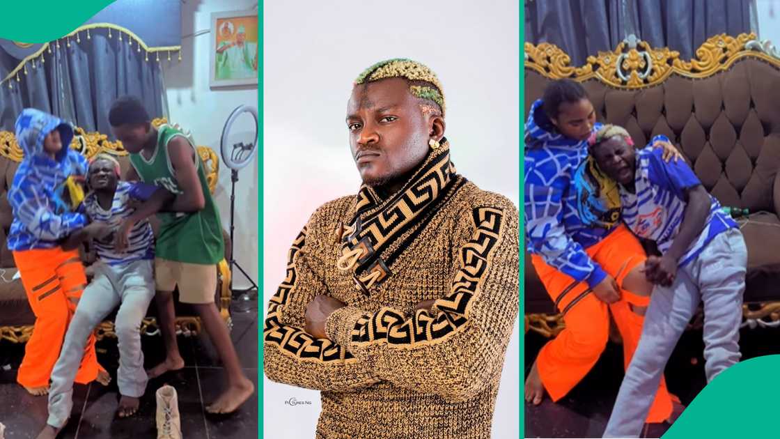 Portable cries out for help after he was attacked by area boys Portable cries out for help after he was attacked by area boys