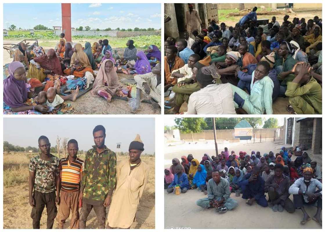 Mayakan Boko Haram da iyalansu Mayakan Boko Haram da iyalansu