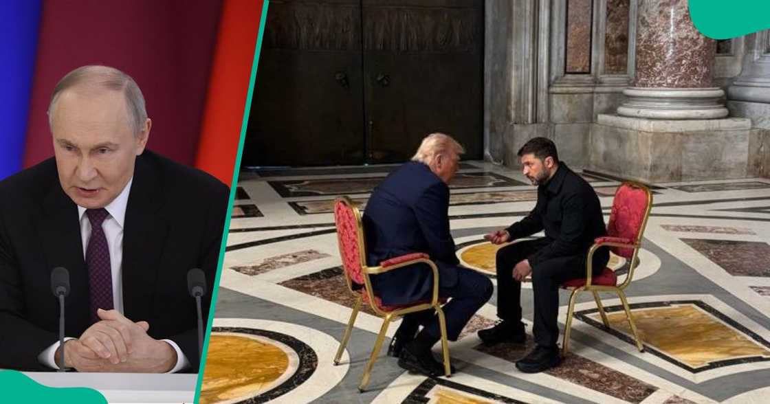 President Donald Trump has spoken out following Putin’s deadly missile attack on civilians, just days after his meeting with Zelensky at Pope Francis’s funeral. President Donald Trump has spoken out following Putin’s deadly missile attack on civilians, just days after his meeting with Zelensky at Pope Francis’s funeral.