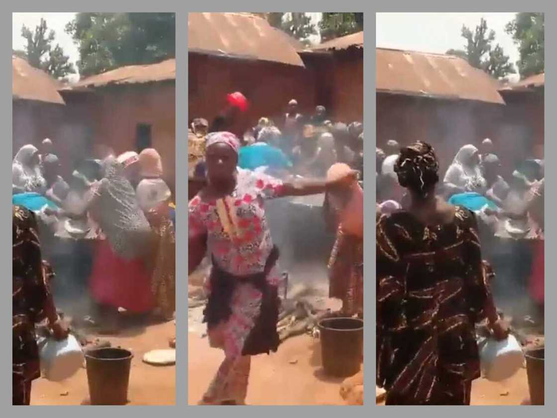 Matan Arewa na wawar shinkafa a gidan biki Matan Arewa na wawar shinkafa a gidan biki