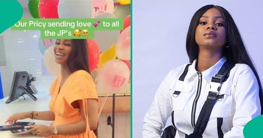 Lady gushes over Priscilla Ojo after meeting her in person. Lady gushes over Priscilla Ojo after meeting her in person.