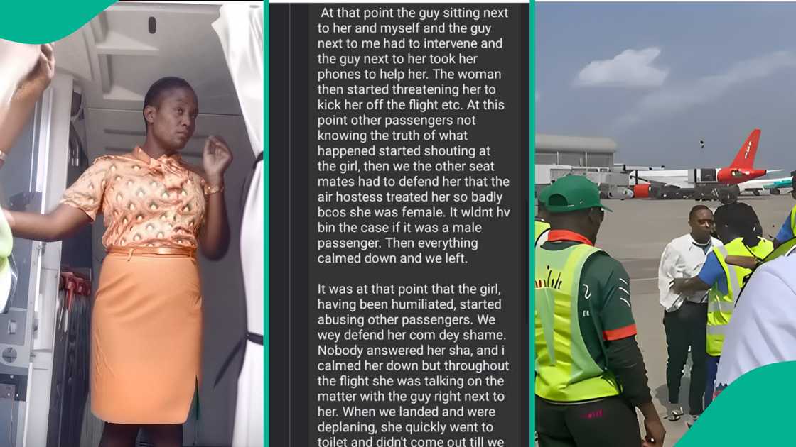 Woman who sat beside viral lady on Ibom Air narrates truth about what happened
