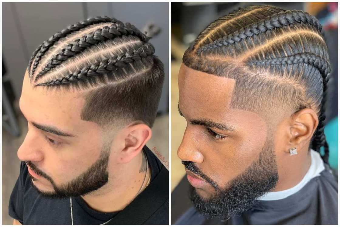 Braided undercut for men with long hair Braided undercut for men with long hair