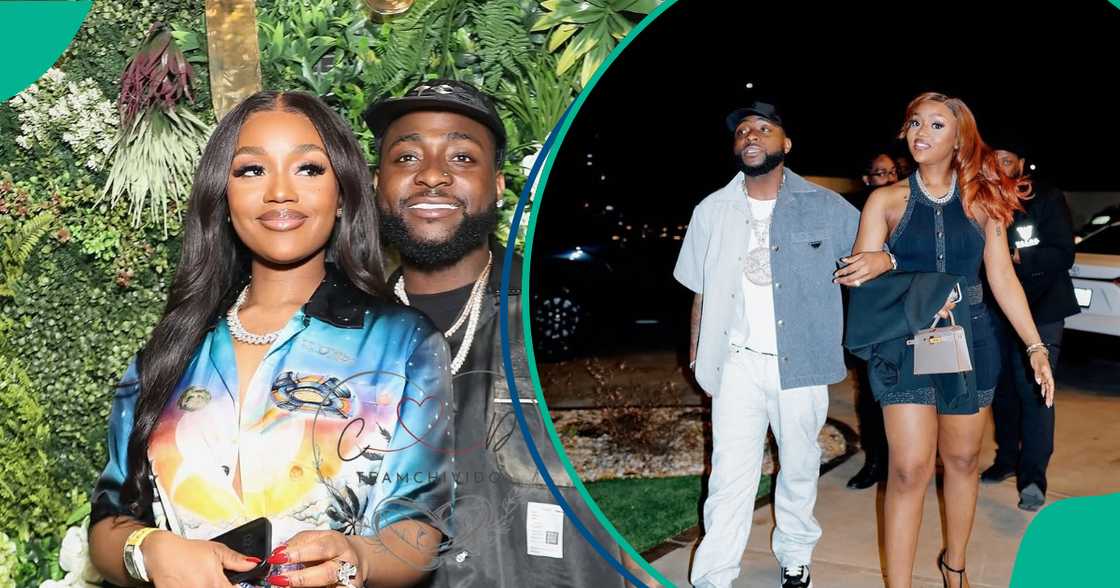 Afrobeats star Davido and his wife Chioma host their family and friends at a nightclub ahead of their white wedding in Miami. Afrobeats star Davido and his wife Chioma host their family and friends at a nightclub ahead of their white wedding in Miami.