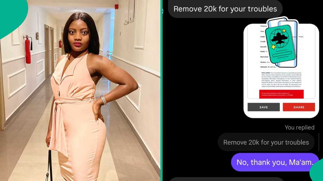 Lady narrates why she returned almost N2m sent to her account and declined N20k appreciation