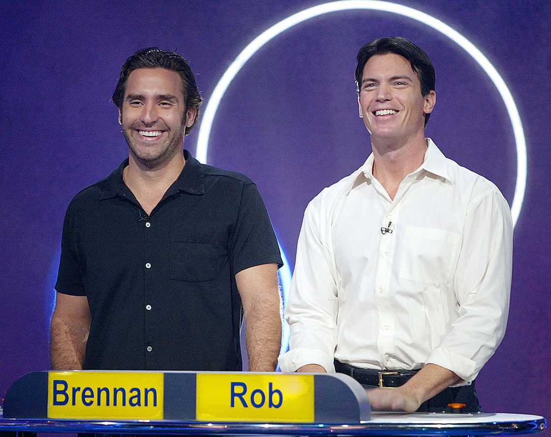 Reality TV Stars Brennan Swain and Rob Frisbee on the set