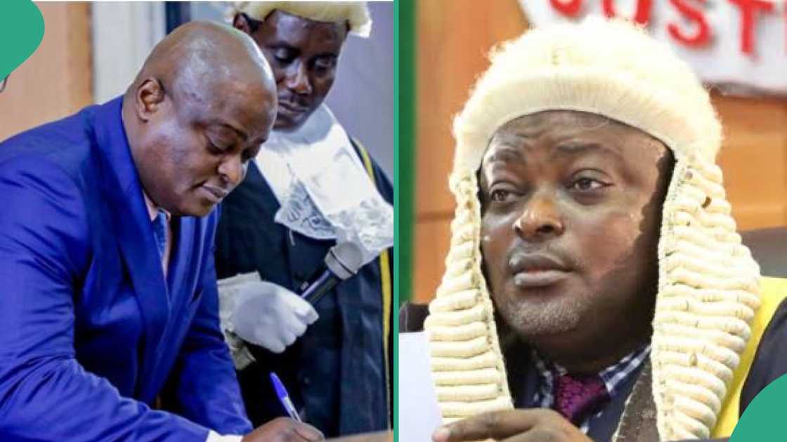 A security source has revealed that the federal government reinstated Mudashiru Obasa because it agreed that his impeachment did not follow due process.